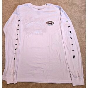 Billabong Hawaii Long Sleeve T-Shirt Women's Large White NWT